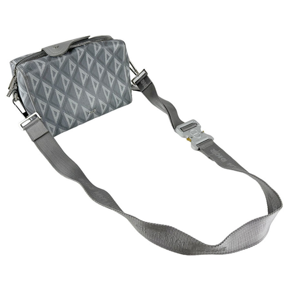 CHRISTIAN DIOR Gray Leather Shoulder Bag - Picture 10 of 13